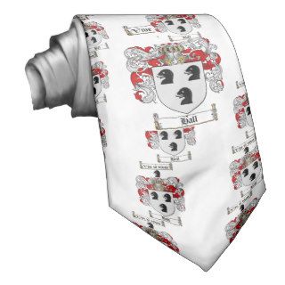 HALL FAMILY CREST    HALL COAT OF ARMS NECKTIES