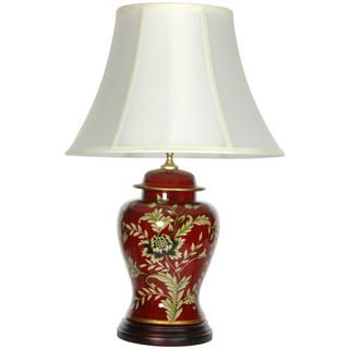 Golden Foliage Porcelain Lamp (China) Table Lamps