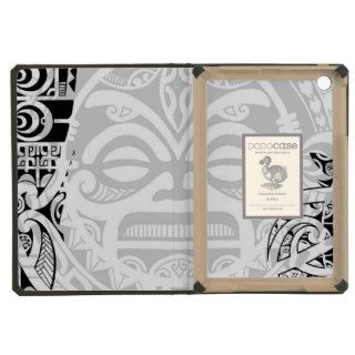 Tribal tiki totem face mask tatoo design Polynesia iPad Mini Cover
