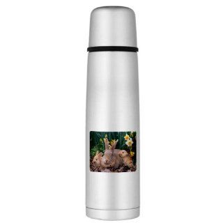 Large Thermos Bottle Spring Easter Rabbits  Thermoses  