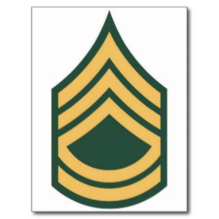 Army Sergeant First Class E 7 SFC Post Card