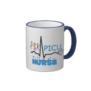 PICU Nurse Gifts QRS Segment and Kids Design Mugs