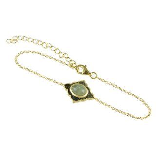 Labradorite, Black Rhodium & Gold Bracelet Link Bracelets Jewelry