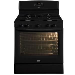 Maytag AquaLift 5.8 cu. ft. Gas Range with Self Cleaning Convection Oven in Black MGR8775AB
