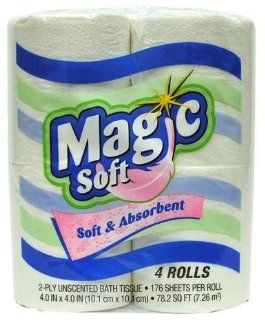 Magic Soft Bath Tissue 4/176/2 Ply Case Pack 24 Patio, Lawn & Garden