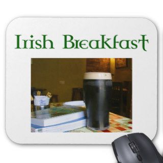 Funny Irish Breakfast Irish Beer lovers gear Mouse Mats
