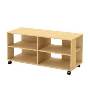 South Shore Furniture Jambory Entertainment Center on Casters in Natural Maple 4913606