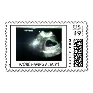 WE'RE HAVING A BABY POSTAGE STAMPS