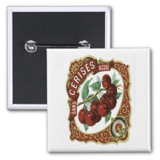 Cherry Cerises Cordial Alcohol Ad Pins