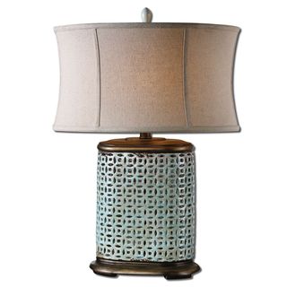 Rosignano 1 light Aged Blue Table Lamp Table Lamps