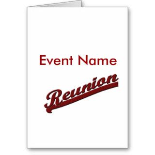 FAMILY REUNION  REUNION BANNER TEXT GREETING CARD
