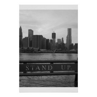 Freedom Tower New York City   "STAND UP" Print