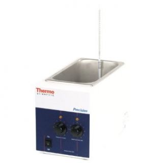 Thermo Scientific ELED 2831 Precision Model 182 General Purpose Water Bath with Analog Controller and Thermometer Temperature Display, 5.5L Capacity, 120V/60Hz, 99.9 Degree C Science Lab Water Baths