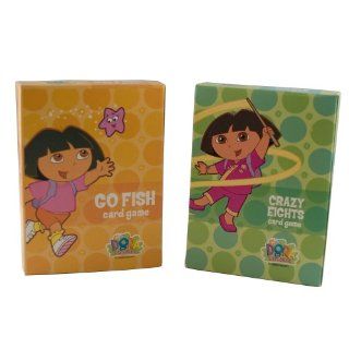 Dora the Explorer Crazy Eights & Go Fish 2 Card Games in a Pack Toys & Games