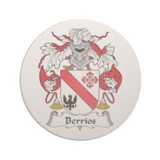 Berrios Family Crest Drink Coasters