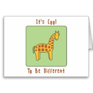 It's Cool To Be Different Greeting Cards