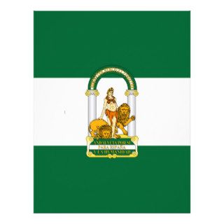 Andalucia (Spain) Flag Customized Letterhead
