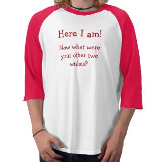Here I am Now what were your other two wishes? Shirts