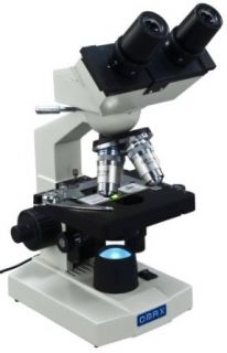 OMAX 40X 1000X Lab LED Binocular Compound Microscope with Double Layer Mechanical Stage