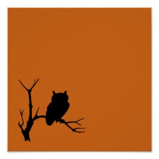 Owl in Autumn Print