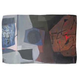 Abstract Landscape of Potosi Bolivia 30.9x20.3 Kitchen Towel