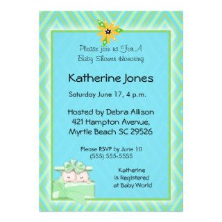 Twins Baby Shower Invitations