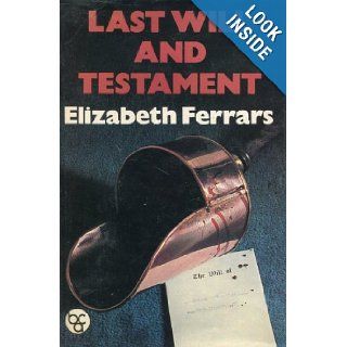 Last Will and Testament Elizabeth Ferrars Books