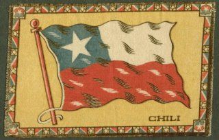 Chili Chile Flag tobacco flannel felt 191? tan ground Entertainment Collectibles