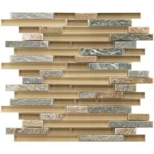 Merola Tile Tessera Piano Suffolk 11 3/4 in. x 11 3/4 in. x 8 mm Stone and Glass Mosaic Wall Tile GDMTPNS