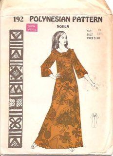 Polynesian Pattern 192 Vintage Hawaiian Nohea Dress, 1970s 