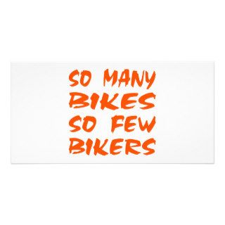 So Many Bikes So Few Bikers Picture Card