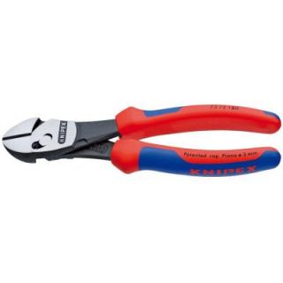 KNIPEX Heavy Duty Forged Steel Twin Force Pliers with Multi Component Comfort Grip 73 72 180 BK