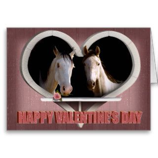 Horse Lovers Valentine Card