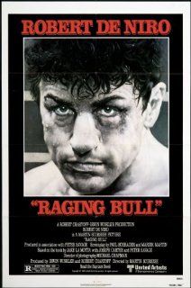 Raging Bull 1980 Original Movie Poster Biography Drama Sports Cathy Moriarty, Joe Pesci, Robert De Niro Entertainment Collectibles