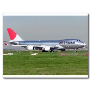 Japan Airlines Cargo Boeing 747 400F (JA402J) Post Card