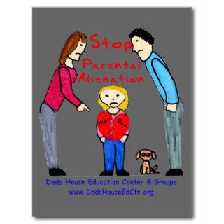 Stop Parental Alienation Postcard