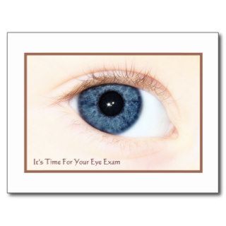 Eye Exam Appointment Reminder Baby Blue Eye Post Cards