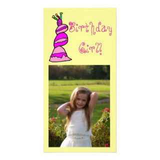 Birthday Girl Personalized Photo Card