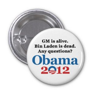Bin Laden is Dead. Any Questions? Pinback Buttons
