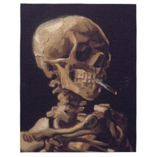 Vincent Van Gogh Skull with a Burning Cigarette Puzzle
