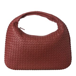 Bottega Veneta Medium Dark Rose Intrecciato Nappa Leather Woven Hobo Bag Bottega Veneta Designer Handbags