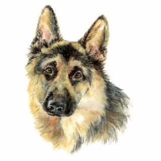 Watercolor German Shepherd Pet Dog Animal Cut Outs