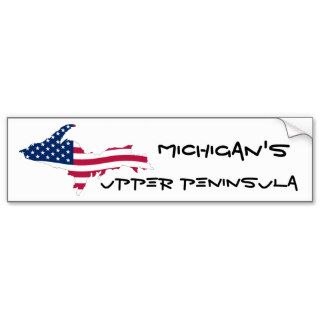 Michigan Upper Peninsula Flag Bumper Sticker