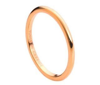 Mens Rings for Less M 206   Rose Gold Tungsten Wedding Band Size 10 Jewelry