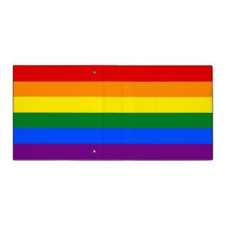 LGBT Gay Pride Rainbow Flag Vinyl Binder