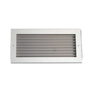 Shoemaker 937 12X4 12"x4" Steel Blade Vertical Fixed Blade Grille   White   Heating Grilles  