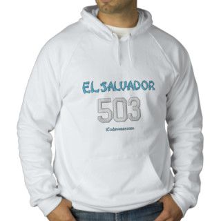 503 ElSalvador Embroidered Hooded Sweatshirt