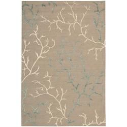 Nourison Cambria Mocca Wool Blend Rug (8' x 10') Nourison 7x9   10x14 Rugs