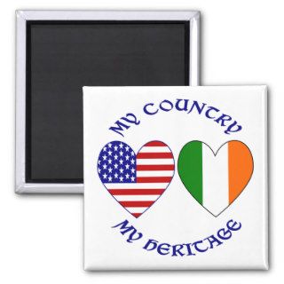 Irish American Country Heritage Magnets