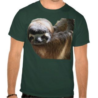 Sloth Photo on Dark Shirt